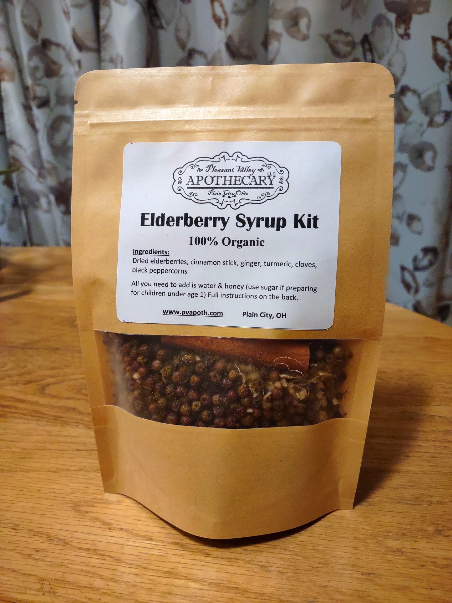 Pleasant Valley Apothecary LLC elderberry syrup kit product shot