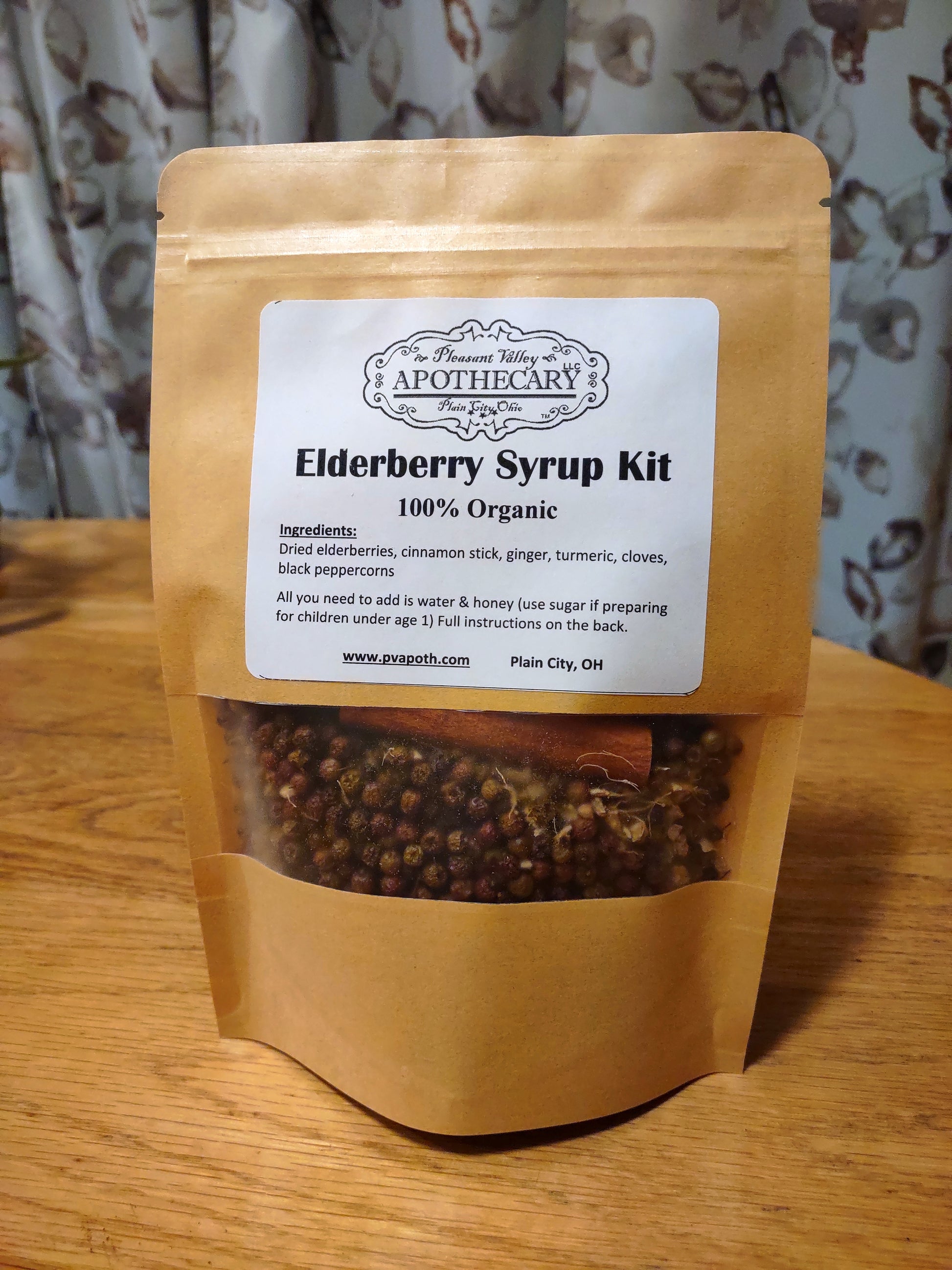 Pleasant Valley Apothecary LLC elderberry syrup kit product shot